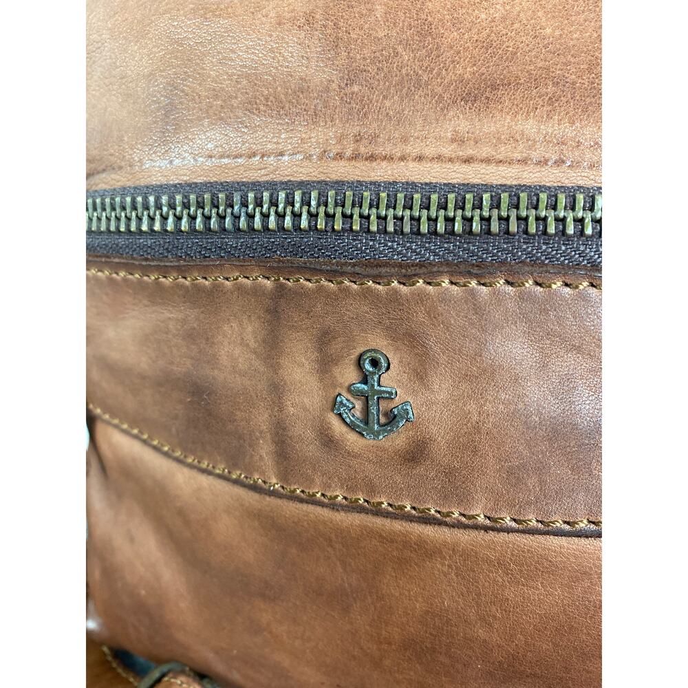 SHOULDER BAG Harbour 2nd Taliza Cognac LEATHER Crossbody Adjustable Strap - Picture 7 of 10